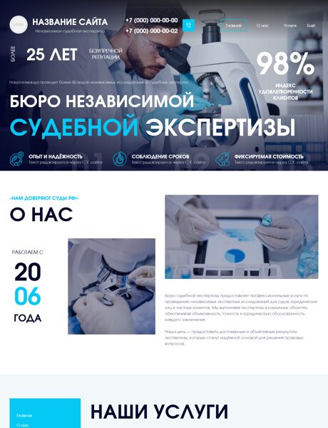 Готовый Сайт-Бизнес № 8676003 - Судебная экспертиза (Превью)