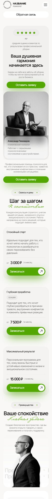 Мобильная версия дизайна № 105146