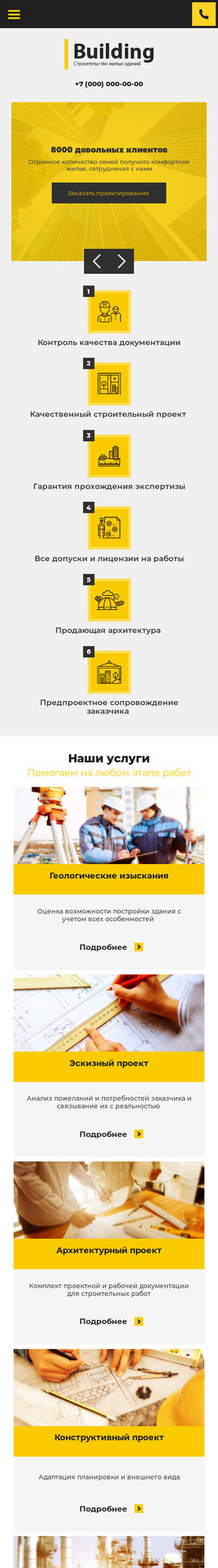 Мобильная версия дизайна № 74205