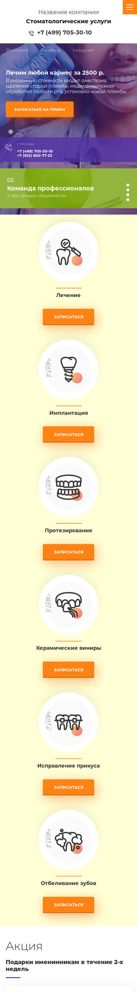 Мобильная версия дизайна № 79527