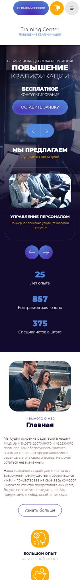 Мобильная версия дизайна № 88425