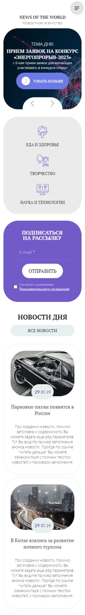 Мобильная версия дизайна № 92598